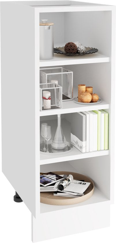 Mensola Mobile Base da Cucina  h. 82 x b. 30 x d. 44 cm Bianco