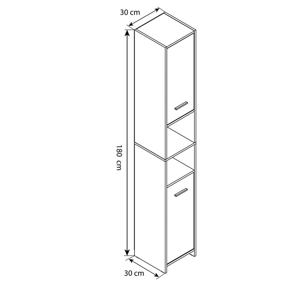 Mobile Alto Bagno 180 x 30 x 30 cm